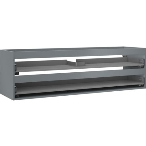 Mexen Box-A corpo del mobiletto sotto lavabo 160 cm, 2 cassetti, grafite opaco - 91AX0-1600-470-2-66