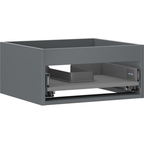 Mexen Box-A corpo mobile da bagno 50 cm, 1 cassetto, grafite opaco - 91AX0-0500-235-1-66