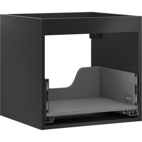 Mexen Box-A corps d'armoire de salle de bain 50 cm, 1 tiroir, noir mat - 91AX0-0500-470-1-71
