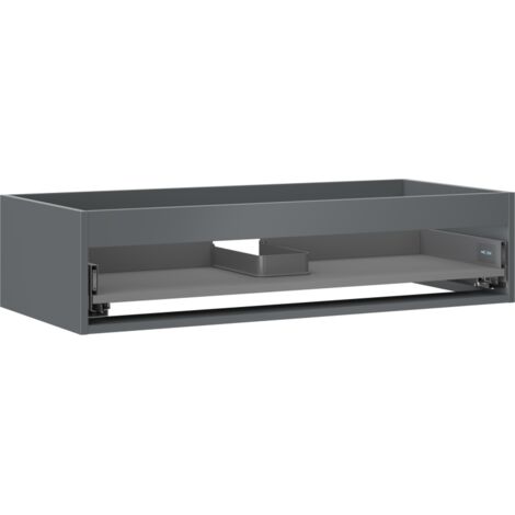 Mexen Box-A corps de meuble sous-lavabo 100 cm, 1 tiroir, graphite mat - 91AX0-1000-235-1-66
