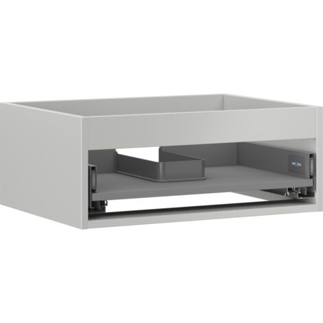 Mexen Box-A corps de meuble sous lavabo 60 cm, 1 tiroir, gris mat - 91AX0-0600-235-1-62