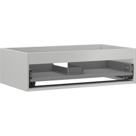 Mexen Box-A cuerpo del mueble bajo lavabo 80 cm, 1 caj贸n, gris mate - 91AX0-0800-235-1-62