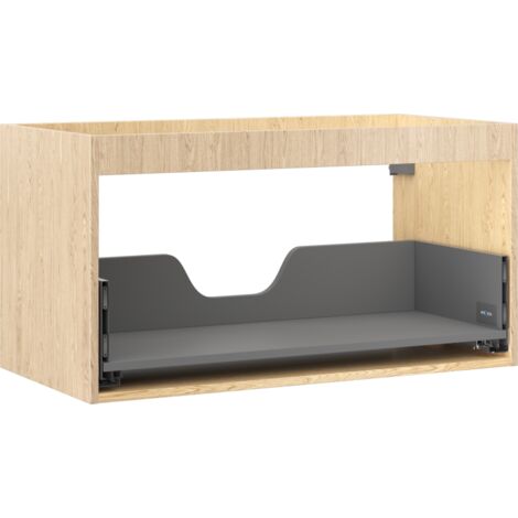 Mexen Box-A cuerpo del mueble de ba帽o 90 cm, 1 caj贸n, roble - 91AX0-0900-470-1-81