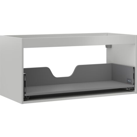 Mexen Box-A Korpus des Waschtischunterschranks 100 cm, 1 Schublade, graumatt - 91AX0-1000-470-1-62
