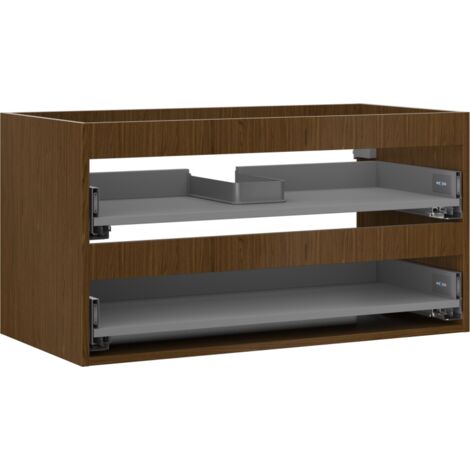 Mexen Box-A Korpus Unterschrank 90 cm, 2 Schubladen, Nussbaum - 91AX0-0900-470-2-86