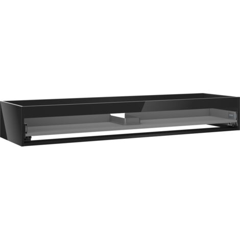 Mexen Box-A meuble vasque 160 cm, 1 tiroir, noir brillant - 91AX0-1600-235-1-70