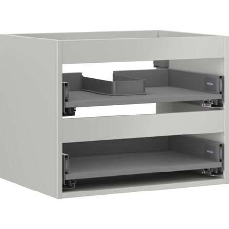 Mexen Box-A Unterschrankschrank 60 cm, 2 Schubladen, graumatt - 91AX0-0600-470-2-62