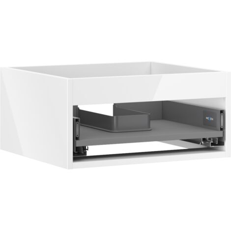 Mexen Box-A Waschtischunterschrank 50 cm, 1 Schublade, Weiß Hochglanz - 91AX0-0500-235-1-00