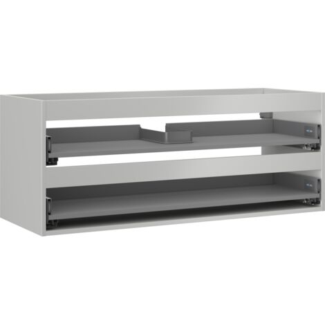 Mexen Box-A Waschtischunterschrank-Korpus 120 cm, 2 Schubladen, Grau Matt - 91AX0-1200-470-2-62