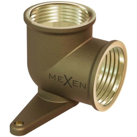 Mexen BRASS gomito in ottone, a parete con supporto 1/2 GW x 1/2 GW - W97408-1212
