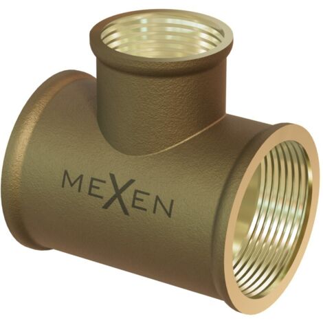 Mexen BRASS T de lat贸n 1 GW x 1/2 GW x 1 GW - W97412-101210