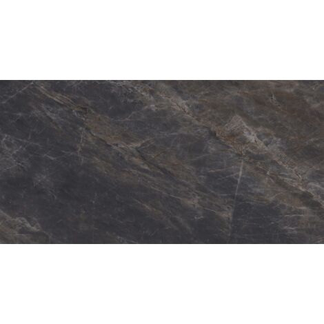 Mexen Brazilian Muestra negra de gres esmaltado rectificado G1, azulejo para suelos y paredes 120 x 60 cm, alto brillo - TL209-0