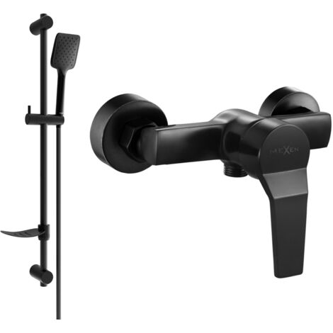 Mexen Caro DF62 batteria doccia con set doccia, nero - 74664DF62-70