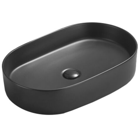 Mexen Celia lavabo de comptoir 60 x 38 cm, Noir mat - 22206085