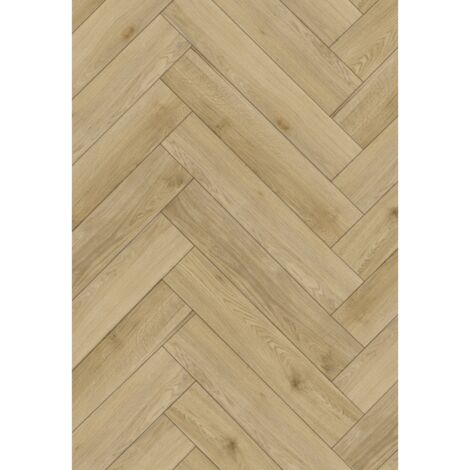 Mexen Charter Oak pannelli vinilici a spina di pesce 570 x 95 mm LVT Dryback 2,5 mm, supporto in PVC, 4 V-Fuga, Rovere - F1469-0