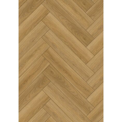 Mexen Chattanooga campione di pannelli vinilici a spina di pesce 635 x 127 mm SPC 6,5 mm, sottostrato 1,5 mm, 4 V-Fuga, Quercia