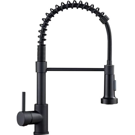 Mexen Clara grifo de cocina, negro - 670501-70