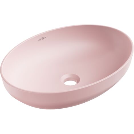 Mexen Cornelia lavabo da appoggio 50 x 37 cm, rosa opaco - 21885044