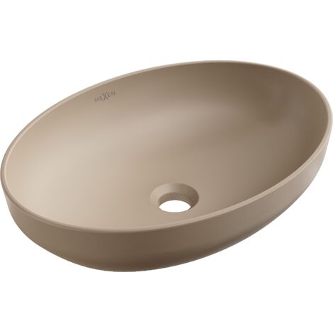 Mexen Cornelia lavabo sobre encimera 50 x 37 cm, cappuccino mate - 21885064