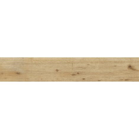 Mexen Cristopher Gres émaillé rectifié amande, carreau imitation bois pour sol et mur 120 x 20 cm, carving - TL612-120-020-00