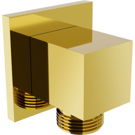 Mexen Cube conexi贸n angular, dorado - 79340-50