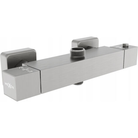 Mexen Cube grifo de ducha termost谩tico, grafito - 77250-66