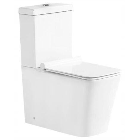 Mexen Cube inodoro compacto con asiento de cierre suave, blanco - 31014000