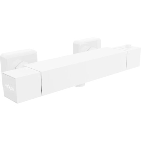 Mexen Cube miscelatore termostatico per doccia, bianco - 77200-20