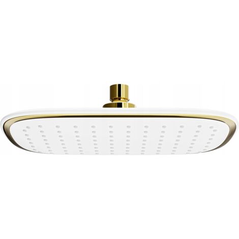 Mexen D-49 rociador 25x29 cm, blanco/dorado - 79749-25
