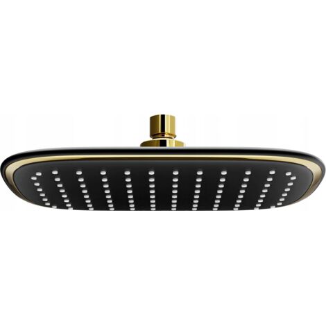 Mexen D-49 rociador de ducha 25x29 cm, negro/dorado - 79749-75