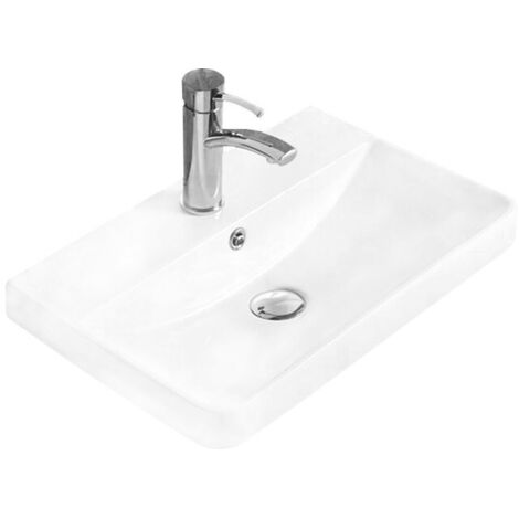 Mexen Dagna lavabo empotrado en encimera 50 x 35 cm, blanco - 21995100