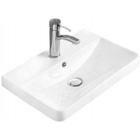 Mexen Dagna lavabo empotrado en encimera 60 x 35 cm, blanco - 21996000
