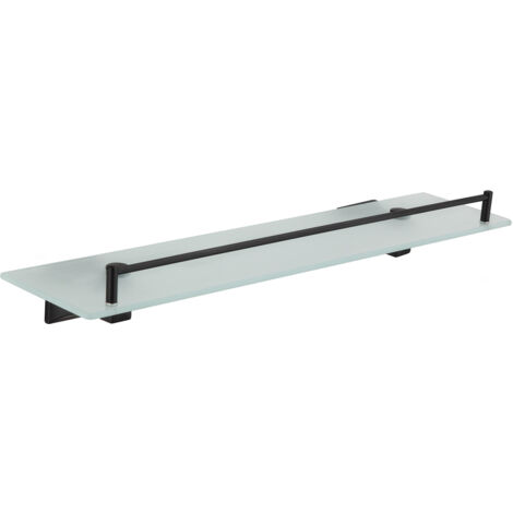 Mexen Dalia étagère murale en verre, Noir - 7017337-70