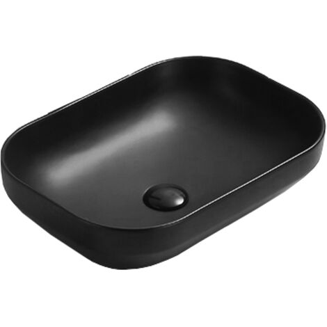 Mexen Daria lavabo de comptoir 50 x 35 cm, Noir mat - 21935085