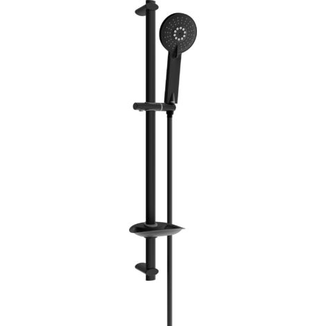 Mexen DB40 Schiebe-Dusch-Set, Schwarz - 7785404584-70