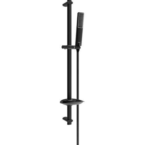 Mexen DB72 Schiebe-Dusch-Set, Schwarz - 785724584-70