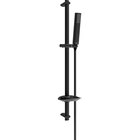 Mexen DB77 Schiebe-Dusch-Set, Schwarz - 785774584-70