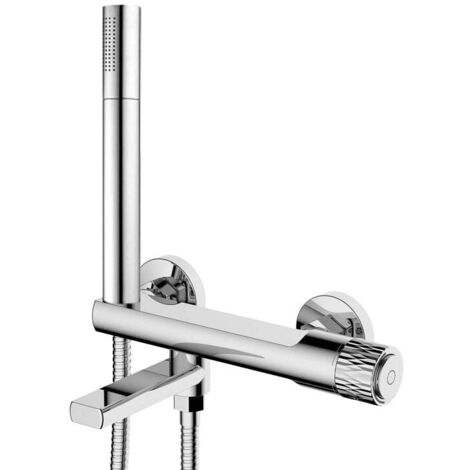 Mexen Diamond Wannenarmatur mit Duschset, Chrom - 71530-00