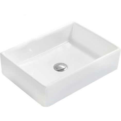 Mexen Dina lavabo sobre encimera 47 x 33 cm, blanco - 21454700