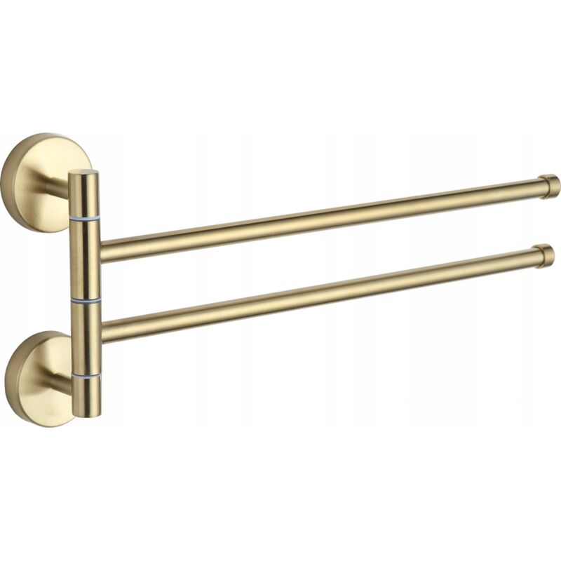 Double porte-serviettes rotatif, Or - 7039242-50 - Mexen