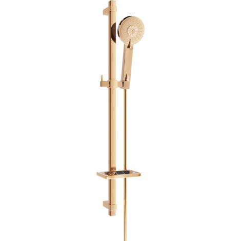 Mexen DQ40 conjunto de ducha deslizante, oro rosa - 785404581-60