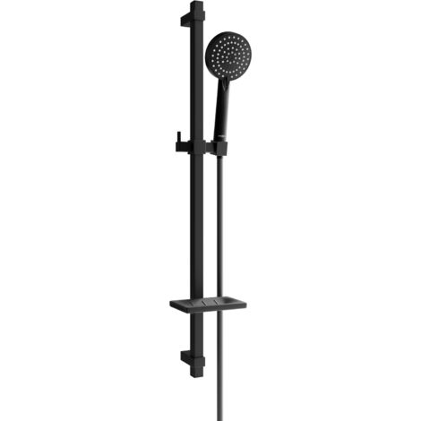 Mexen DQ75 Schiebe-Dusch-Set, Schwarz - 785754581-70