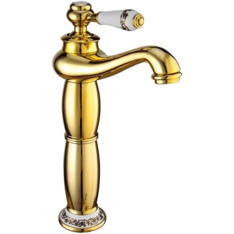 Mexen Draco rubinetto lavabo alto, oro - 745410-50