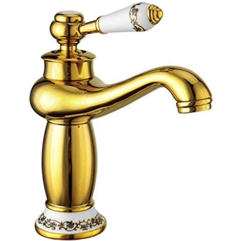 Mexen Draco rubinetto per lavabo, oro - 745400-50