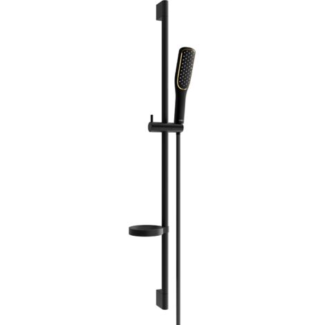 Mexen DS49 Schiebe-Dusch-Set, Schwarz - 785494583-75