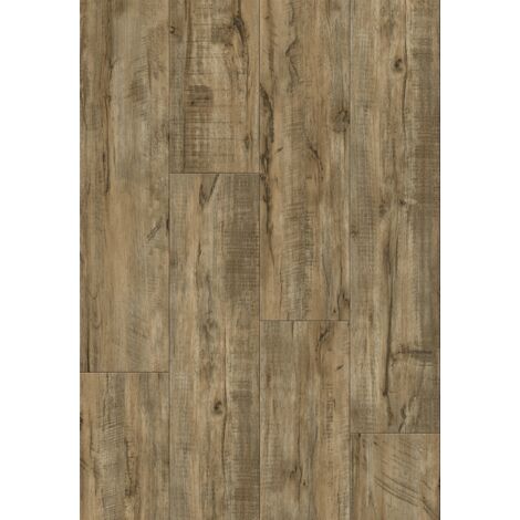 Mexen El Paso échantillon de panneaux vinyles 1240 x 182 mm SPC 6,5 mm, sous-couche IXPE 1,5 mm, 4 V-Fuge, Noisette - F1069-S