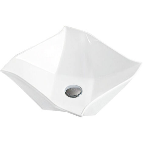 Mexen Elvira lavabo sobre encimera 42 x 42 cm, blanco - 21894200
