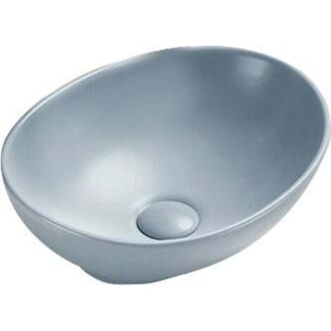 Mexen Elza Aufsatzwaschbecken 40 x 33 cm, Blau/Grau matt - 21014069