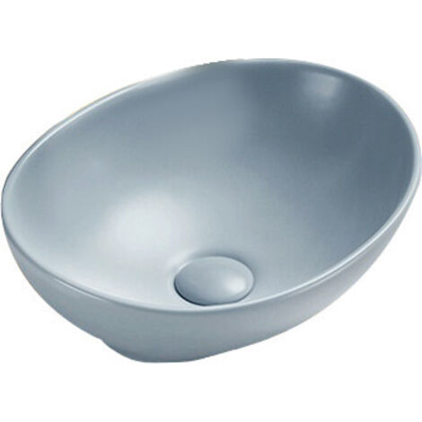 Mexen Elza lavabo de comptoir 40 x 33 cm, Gris bleu mat - 21014069