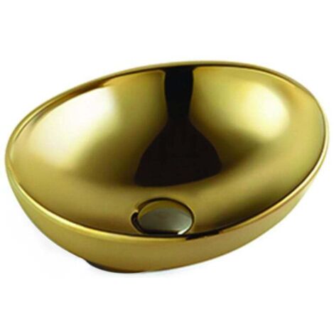 Mexen Elza lavabo de comptoir 40 x 33 cm, Or - 21014088